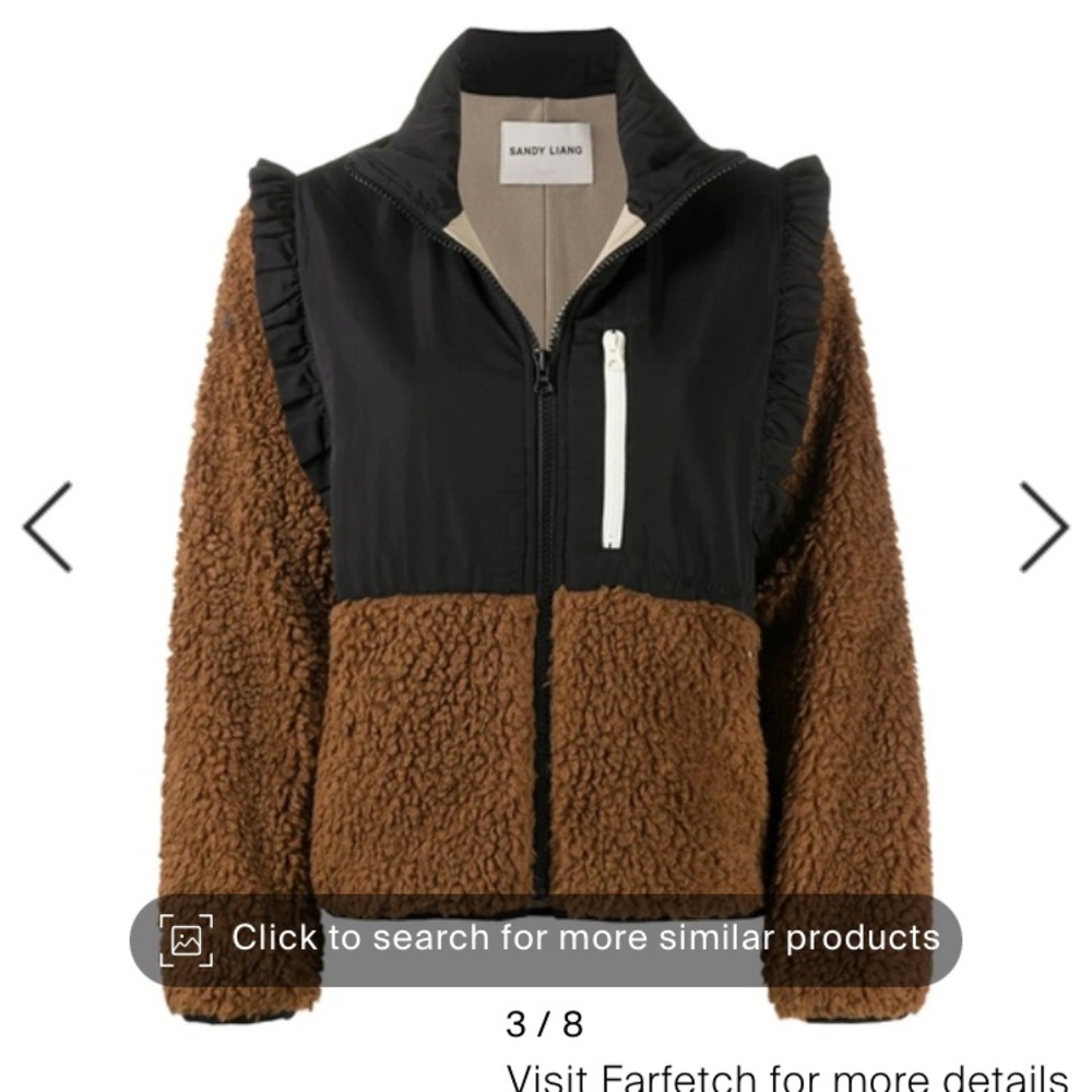 Sandy Liang Brown and Black Jacket